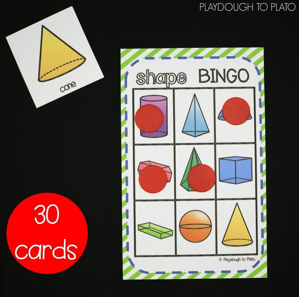 3D Shape Activities | Kinder Math | Pinterest | 3D Shapes Activities - 3D Shape Bingo Free Printable