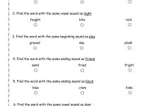 Free Printable Phonics Worksheets For 4Th Grade