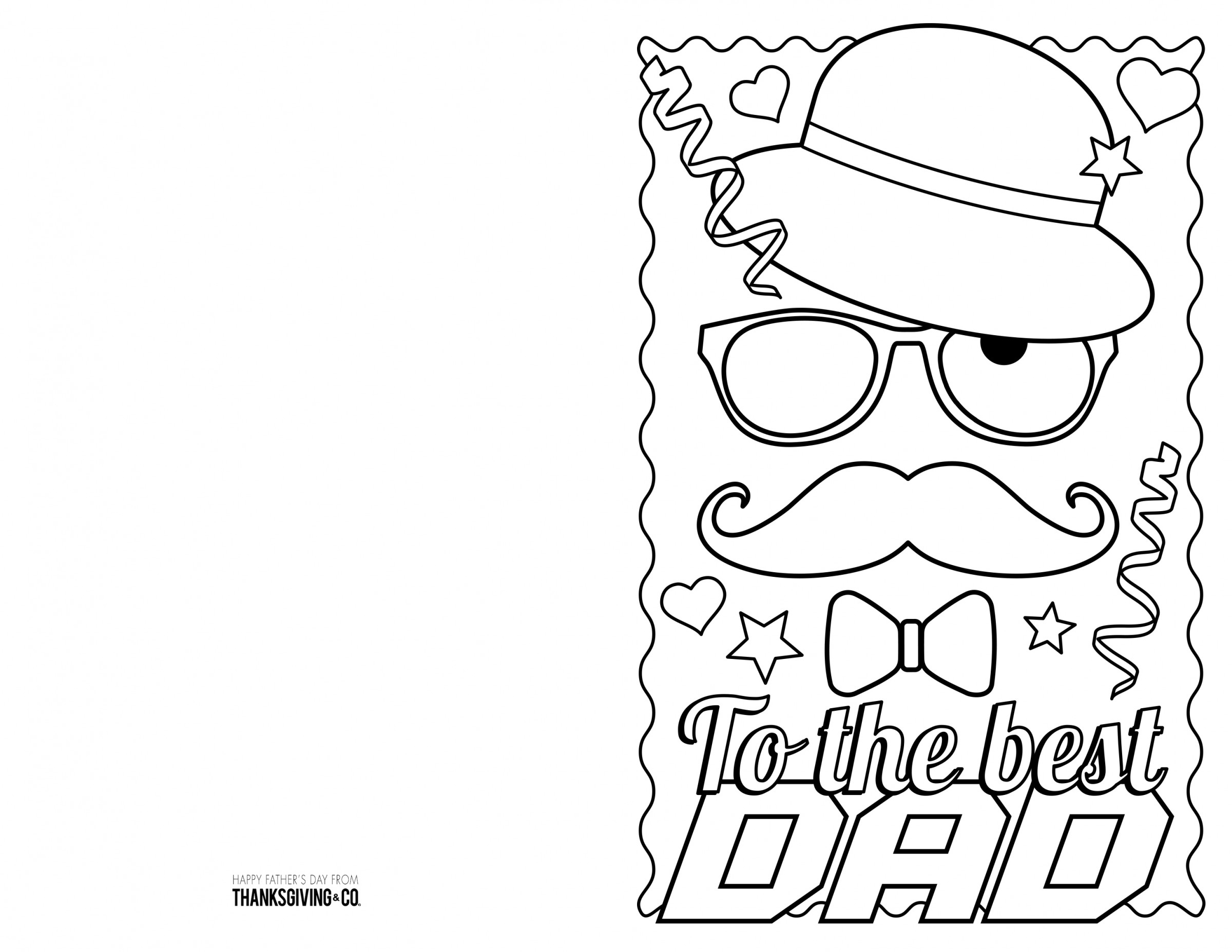 4 Free Printable Father&amp;#039;s Day Cards To Color - Thanksgiving - Free Happy Fathers Day Cards Printable