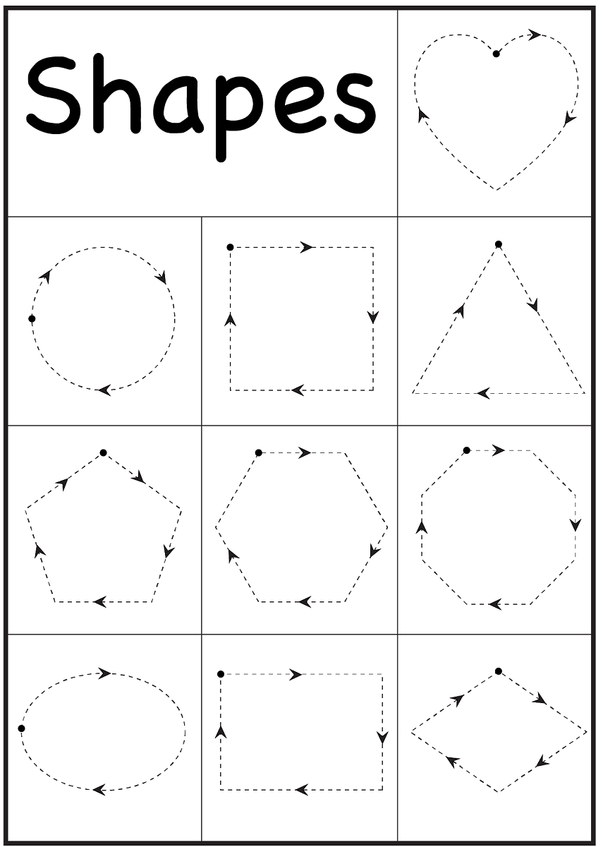 4 Year Old Worksheets Printable | Education | Pinterest | Preschool - Free Printable Shapes Worksheets For Kindergarten