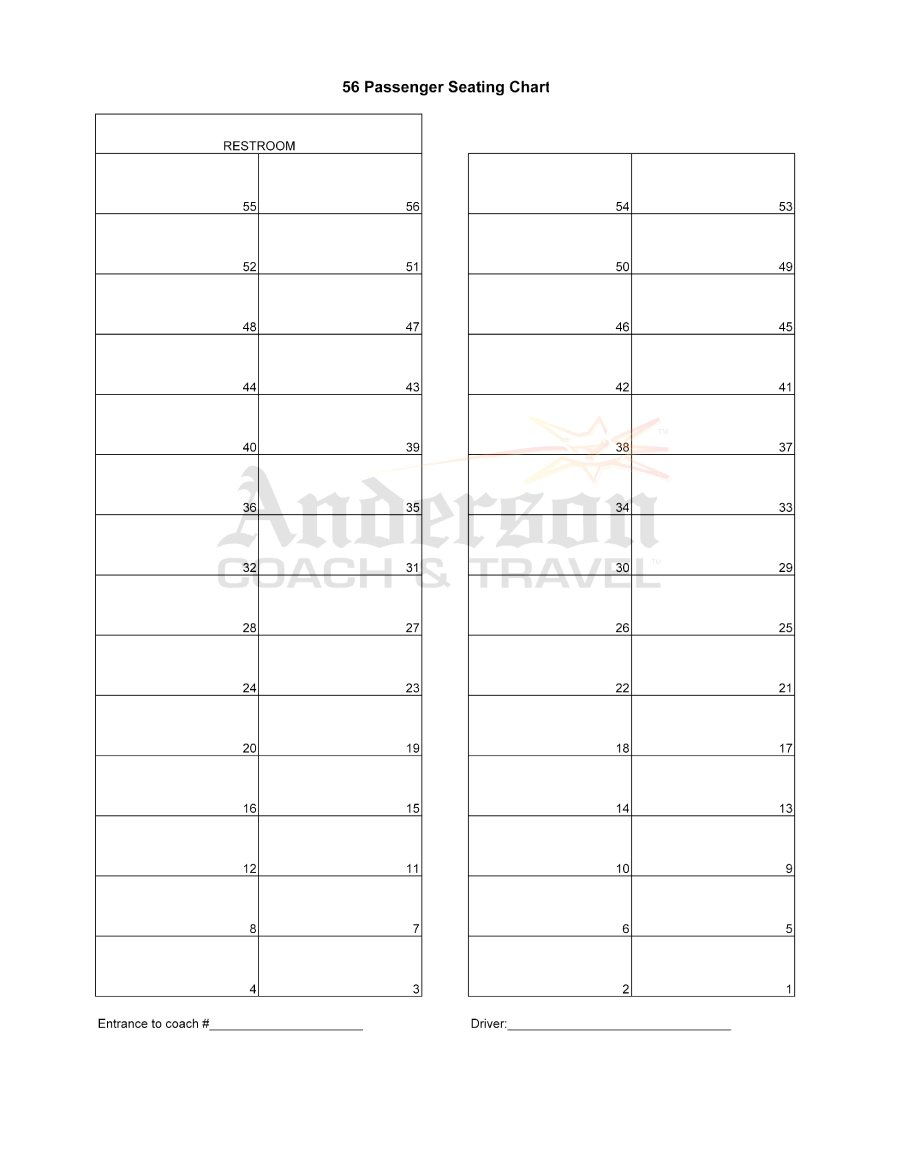 40+ Great Seating Chart Templates (Wedding, Classroom + More) - Free Printable Wedding Seating Chart Template