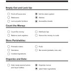 40 Printable House Cleaning Checklist Templates   Template Lab   Free Printable House Cleaning Checklist