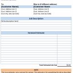 44 Free Estimate Template Forms [Construction, Repair, Cleaning]   Free Printable Job Quote Forms