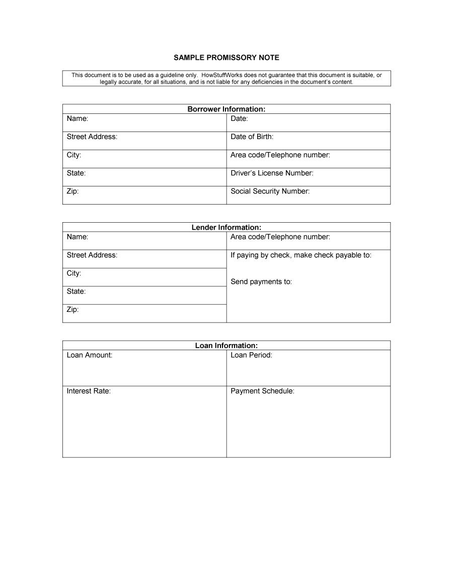 45 Free Promissory Note Templates &amp;amp; Forms [Word &amp;amp; Pdf] - Template Lab - Free Printable Promissory Note Contract