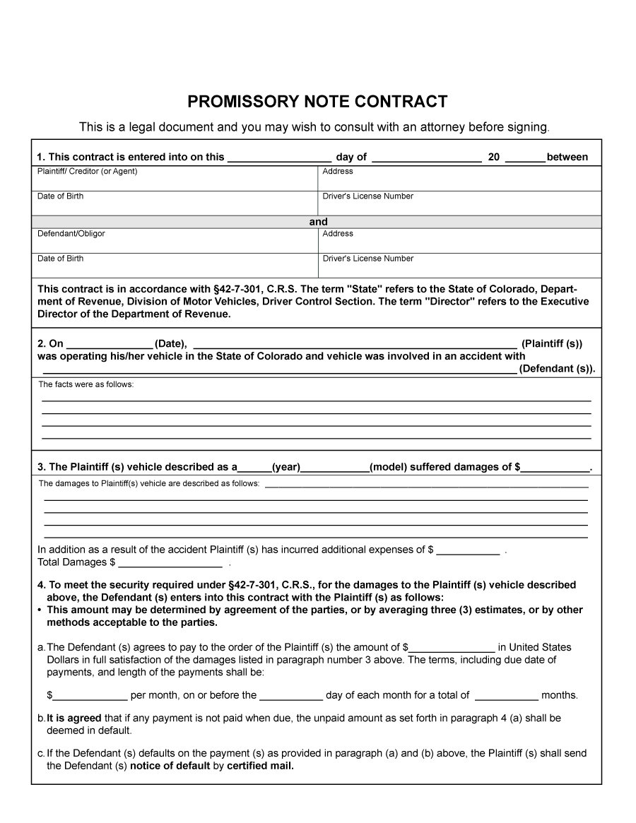 45 Free Promissory Note Templates &amp;amp; Forms [Word &amp;amp; Pdf] - Template Lab - Free Printable Promissory Note Contract