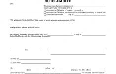 Free Printable Quit Claim Deed Washington State Form