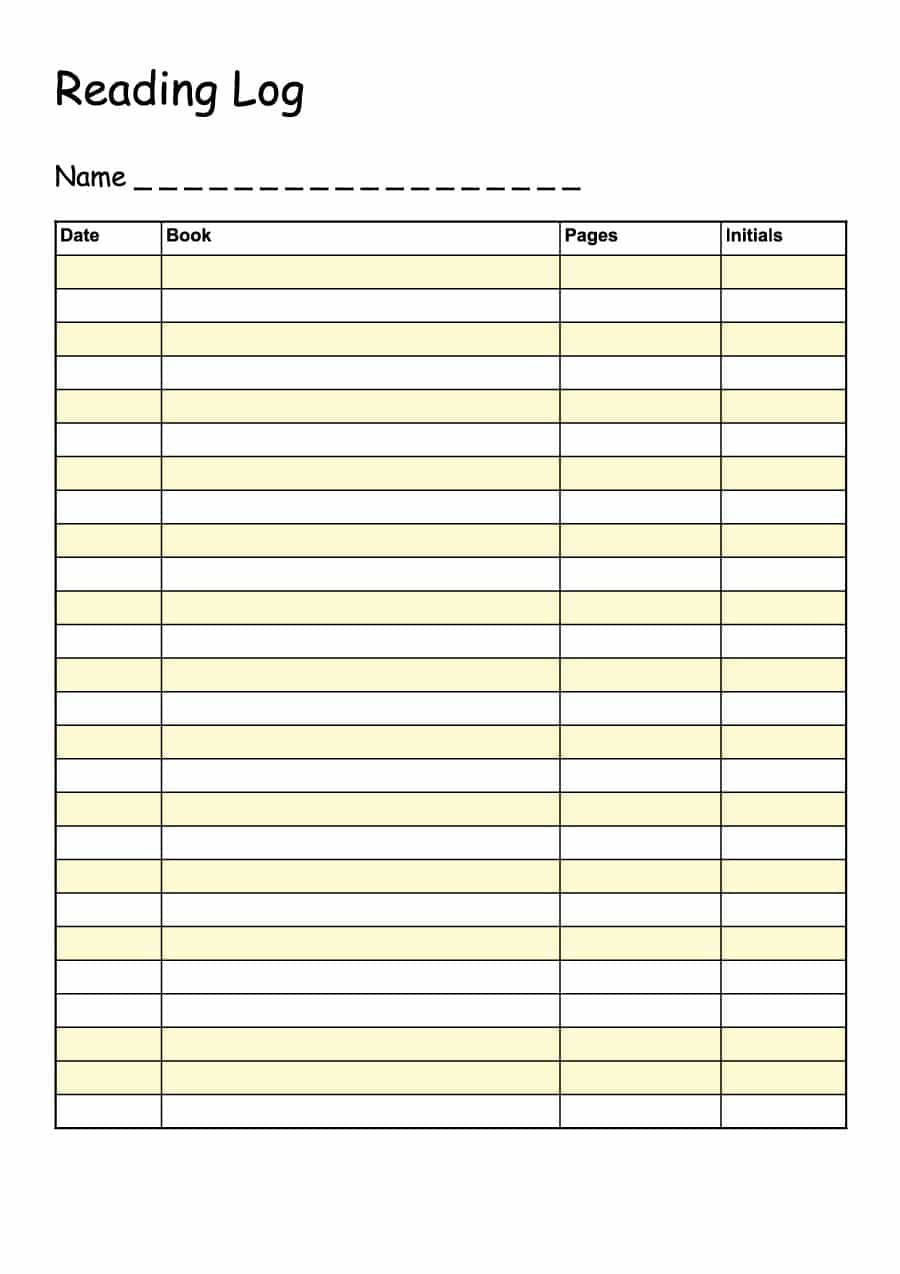 47 Printable Reading Log Templates For Kids, Middle School &amp;amp; Adults - Free Printable Reading Log