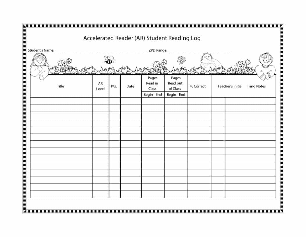 47 Printable Reading Log Templates For Kids, Middle School &amp;amp; Adults - Free Printable Reading Log