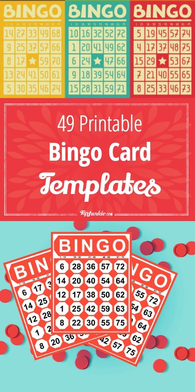49 Printable Bingo Card Templates | Printables | Pinterest | Bingo - Free Bingo Patterns Printable