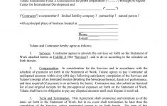 Free Printable Service Contract Forms
