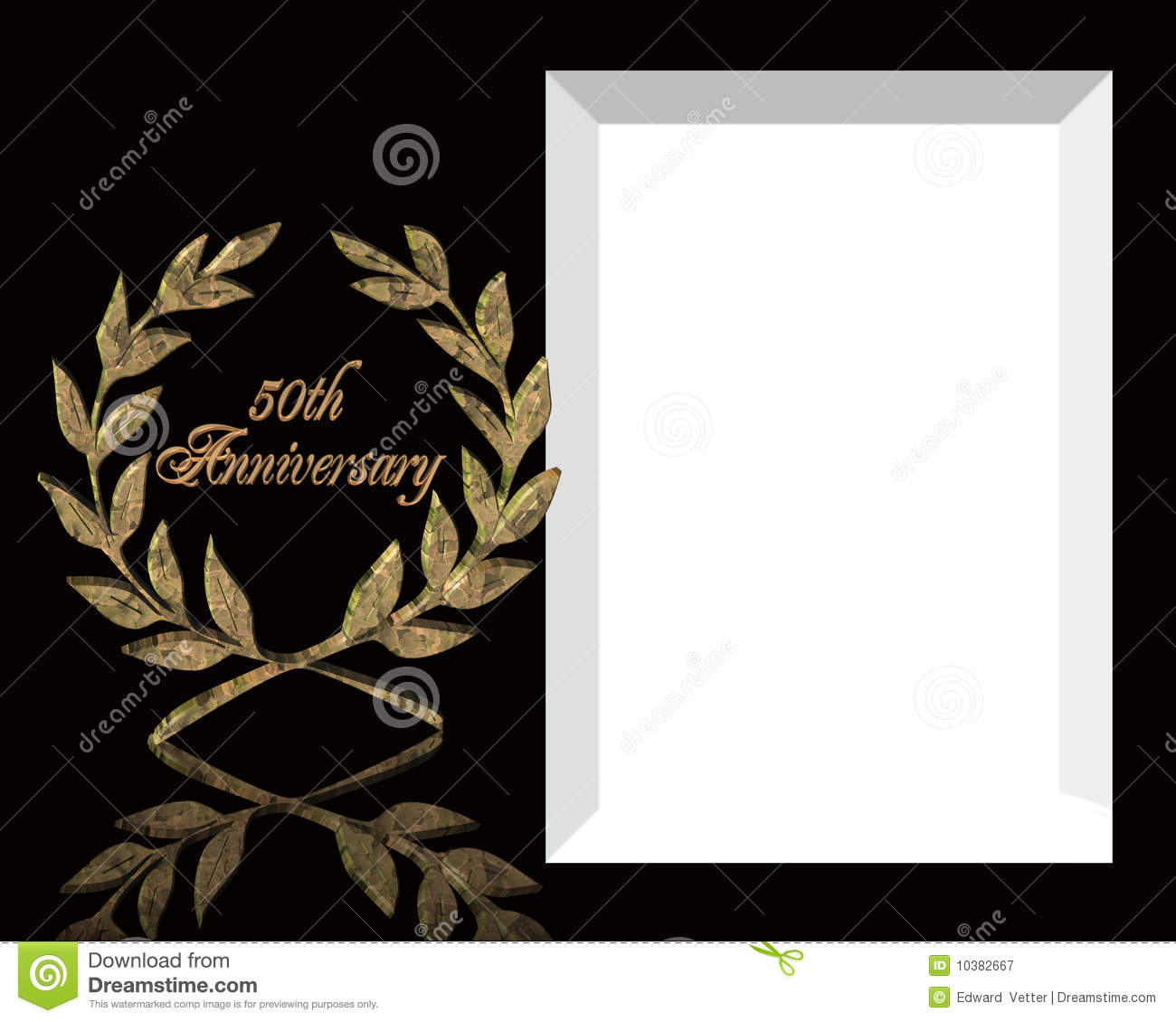50Th Wedding Anniversary Invitation Stock Illustration - Free Printable 50Th Anniversary Cards