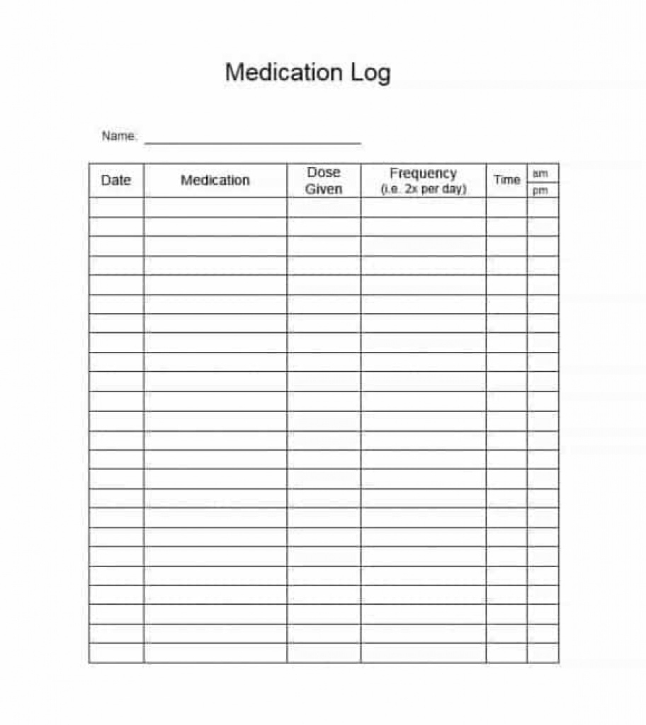 58 Medication List Templates For Any Patient [Word, Excel, Pdf - Free Printable Medication List