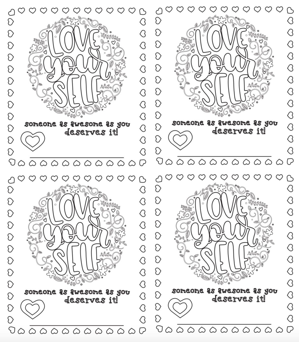 6 Free Printable, Color-Your-Own Valentines That Make The Perfect - Free Printable Color Your Own Cards