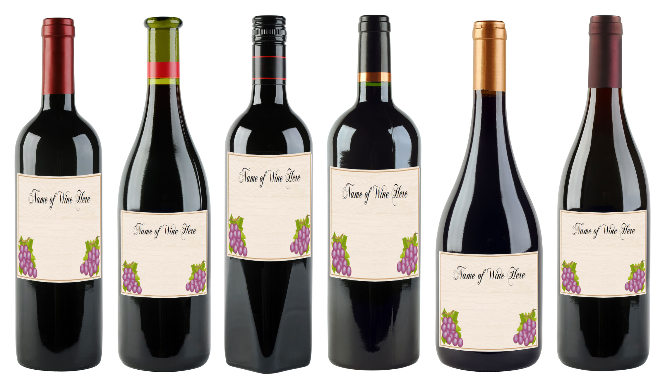 6 Free Printable Wine Labels You Can Customize | Lovetoknow - Free Printable Wine Labels For Birthday