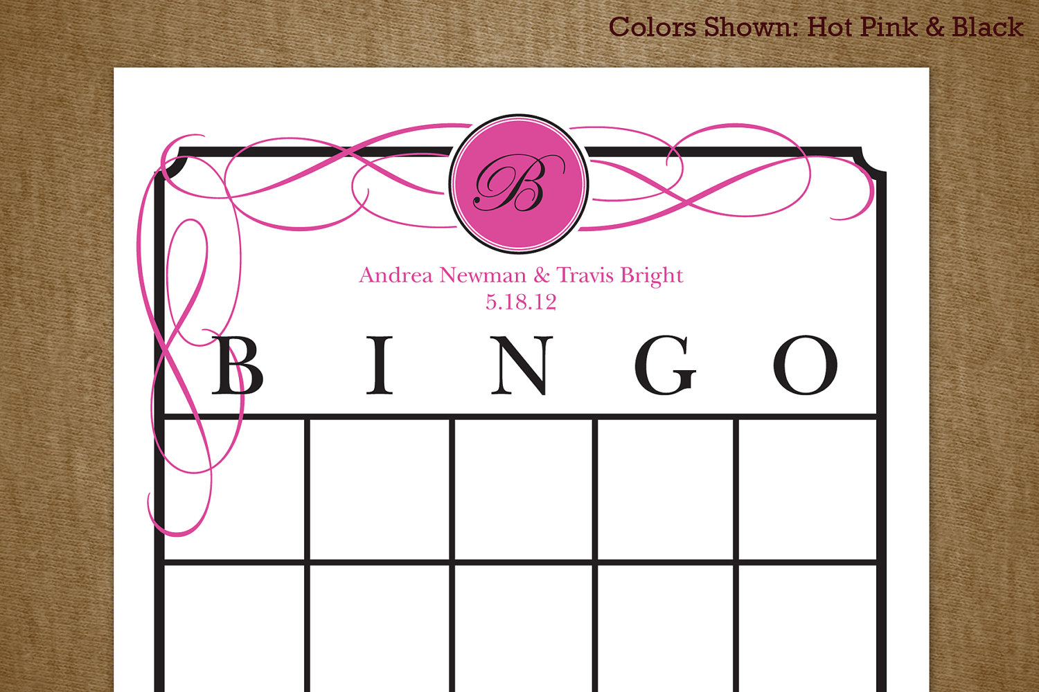 7 Best Images Of Printable Bridal Bingo Cards Free Pink Floral - Free Printable Bridal Shower Blank Bingo Games