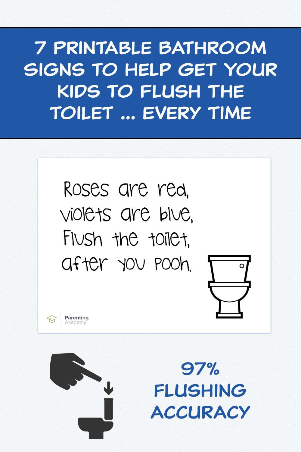 7 Printable Bathroom Signs To Help Get Your Kids To Flush The Toilet - Free Printable Do Not Flush Signs