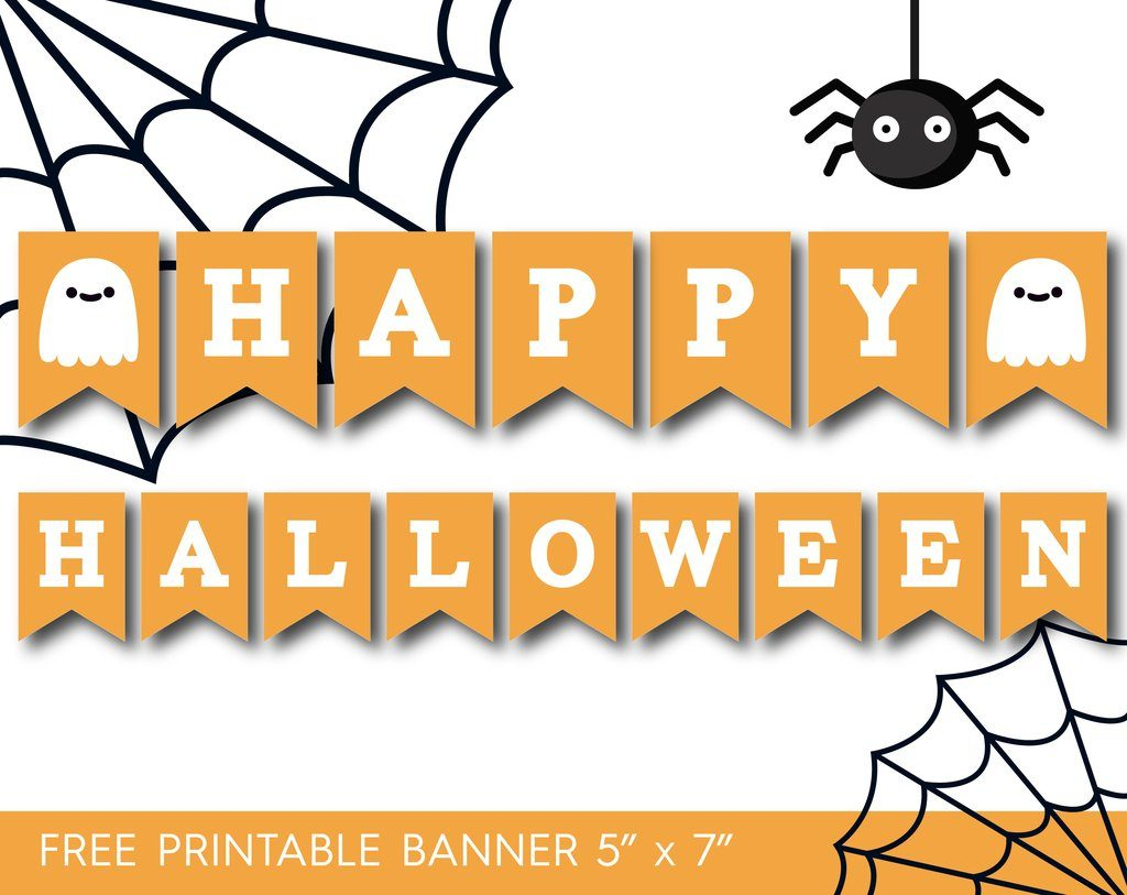 7 Printable Halloween Banners - Printables 4 Mom - Free Printable Halloween Banner