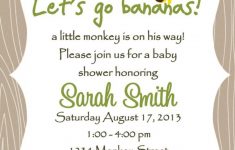 Free Printable Monkey Birthday Party Invitations