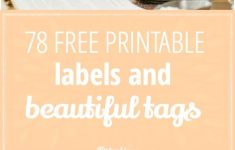 78 Free Printable Labels And Beautiful Tags – Tip Junkie – Free Printable Baking Labels