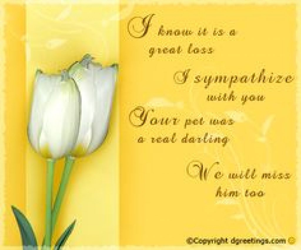 8 Best Cards &amp;amp; Words For Cards Images On Pinterest | Condolences - Free Printable Sympathy Cards For Loss Of Dog