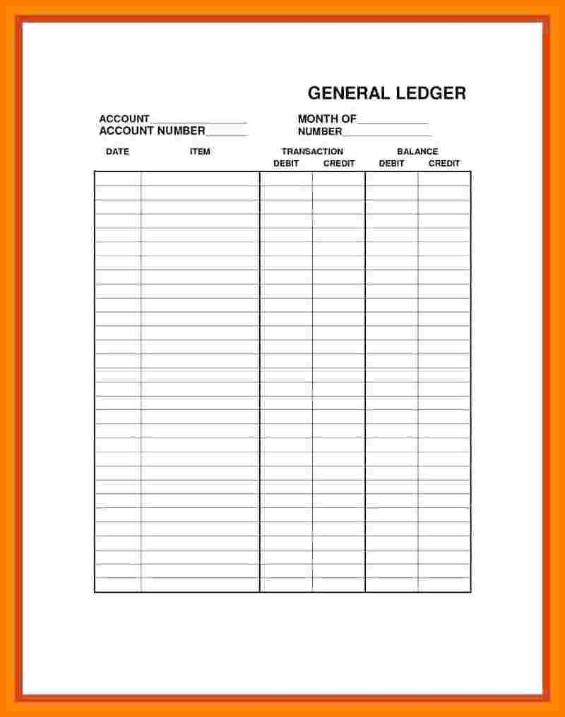 8+ Printable Ledger Paper Free | Ledger Review - Free Printable Ledger Sheets