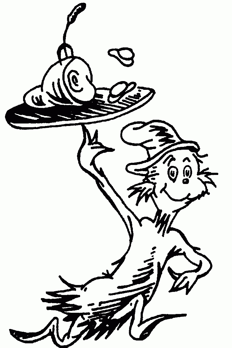9 Pics Of Free Printable Dr. Seuss Coloring Pages - Dr. Seuss Hat - Free Printable Dr Seuss Coloring Pages