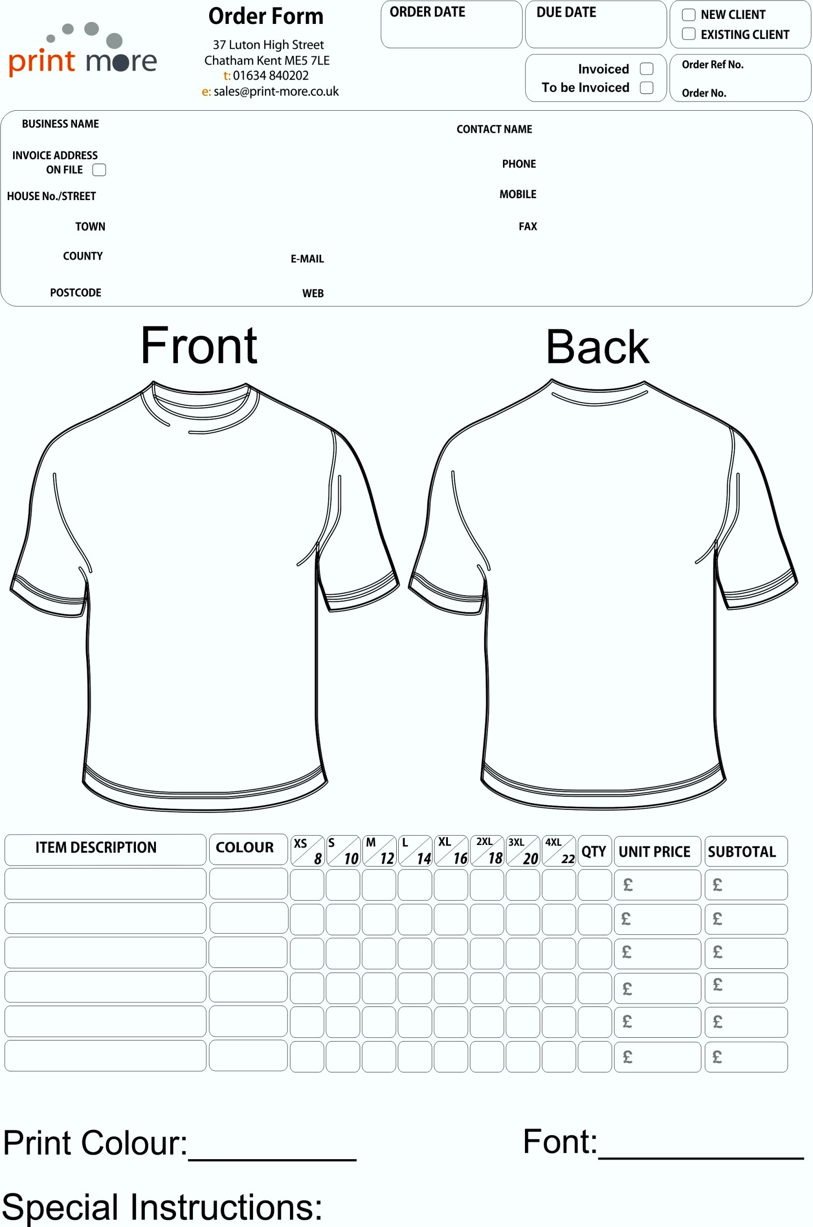9 Printable Order Form Template | Pay Stub Free Templates Image - Free Printable Order Forms