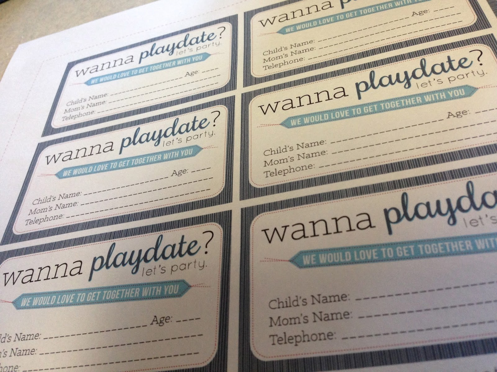96+ Sissyprint Playdate Calling Cards Printables Pinterest Cards. 14 - Free Printable Play Date Cards