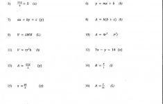 Free Printable Algebra Worksheets With Answers