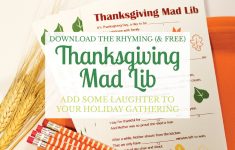 Free Printable Thanksgiving Mad Libs