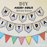 A Mickey And Minnie Mouse Party – Free Printable Happy Birthday   Free Printable Minnie Mouse Birthday Banner