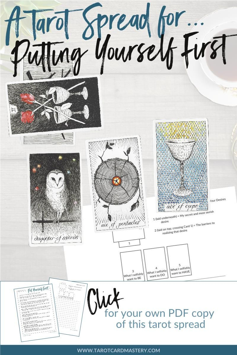 A Tarot Spread For Putting Yourself First | Printable Tarot Spreads - Printable Tarot Cards Pdf Free