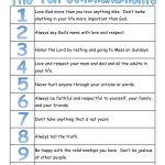 A True Catholic Version Of The Ten Commandments, For Kids | The Bible   Free Printable Catholic Mass Book