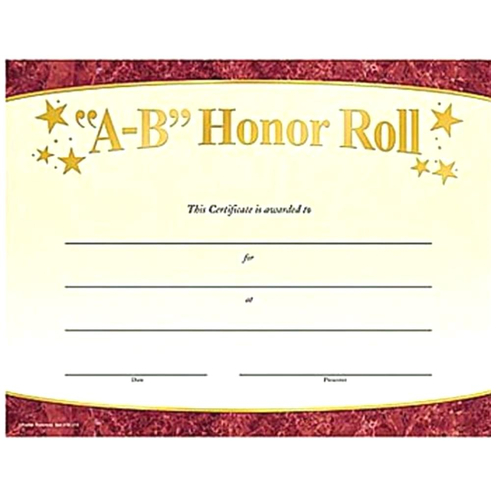 Ab Honor Roll Certificate Printable. Amazing B Honor Roll - Free Printable Honor Roll Certificates Kids