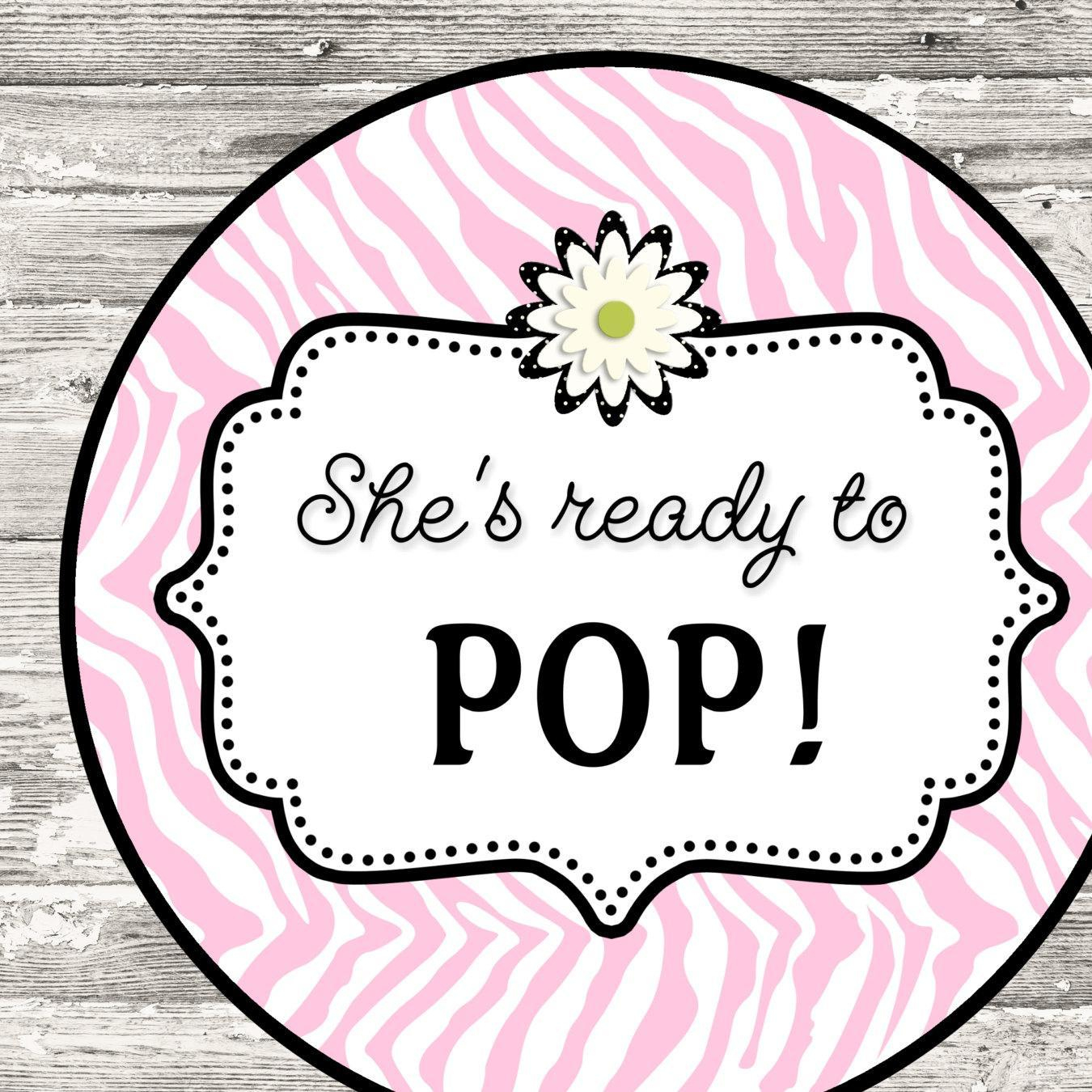 About To Pop Baby Shower Free Printables - Baby Shower Ideas - Ready To Pop Free Printable