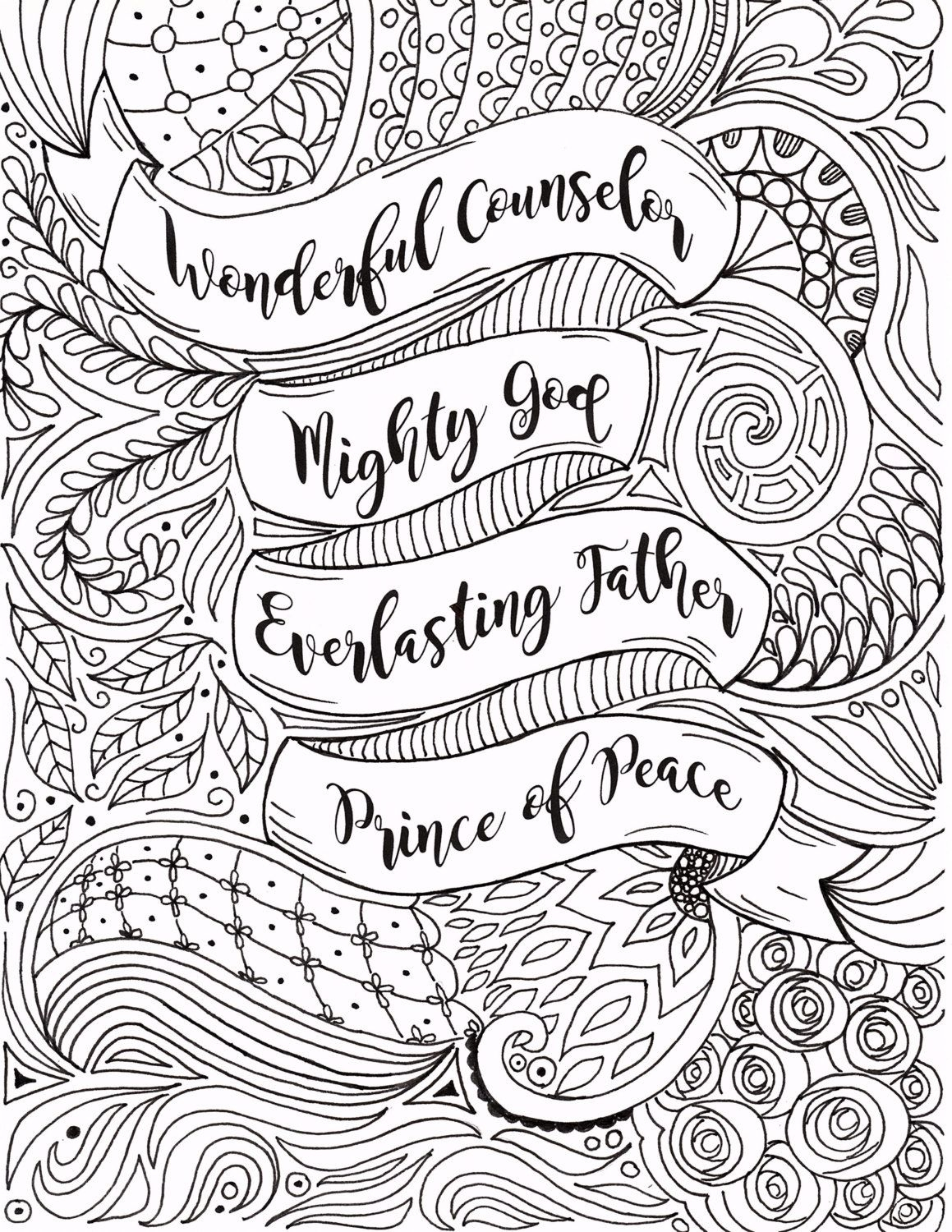 Adult Christmas Coloring Page Christianfourthavepenandink - Free Printable Bible Christmas Coloring Pages
