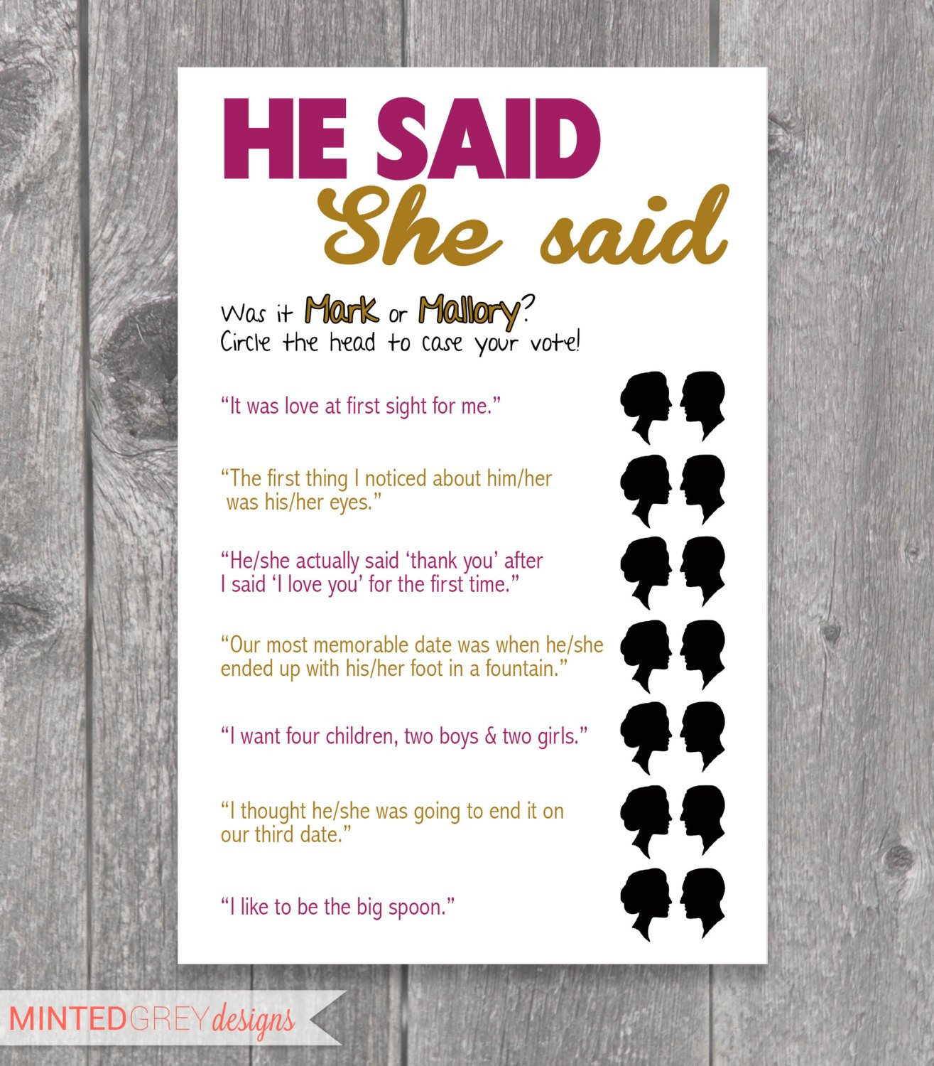 All About Free Printable He Said She Said Games Template - Kidskunst - He Said She Said Game Free Printable