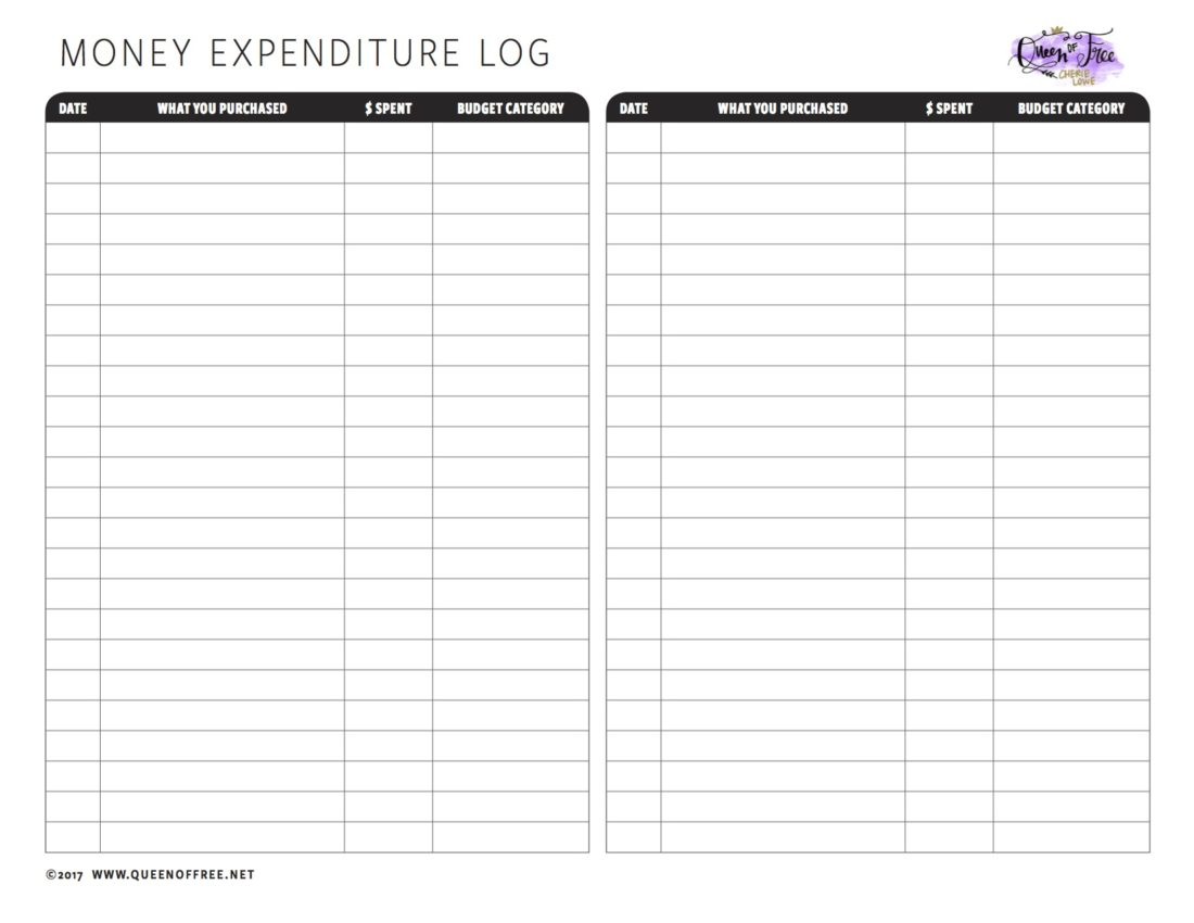 All New: Free Printable Budget Forms You Can Edit - Queen Of Free - Free Budget Printable Template
