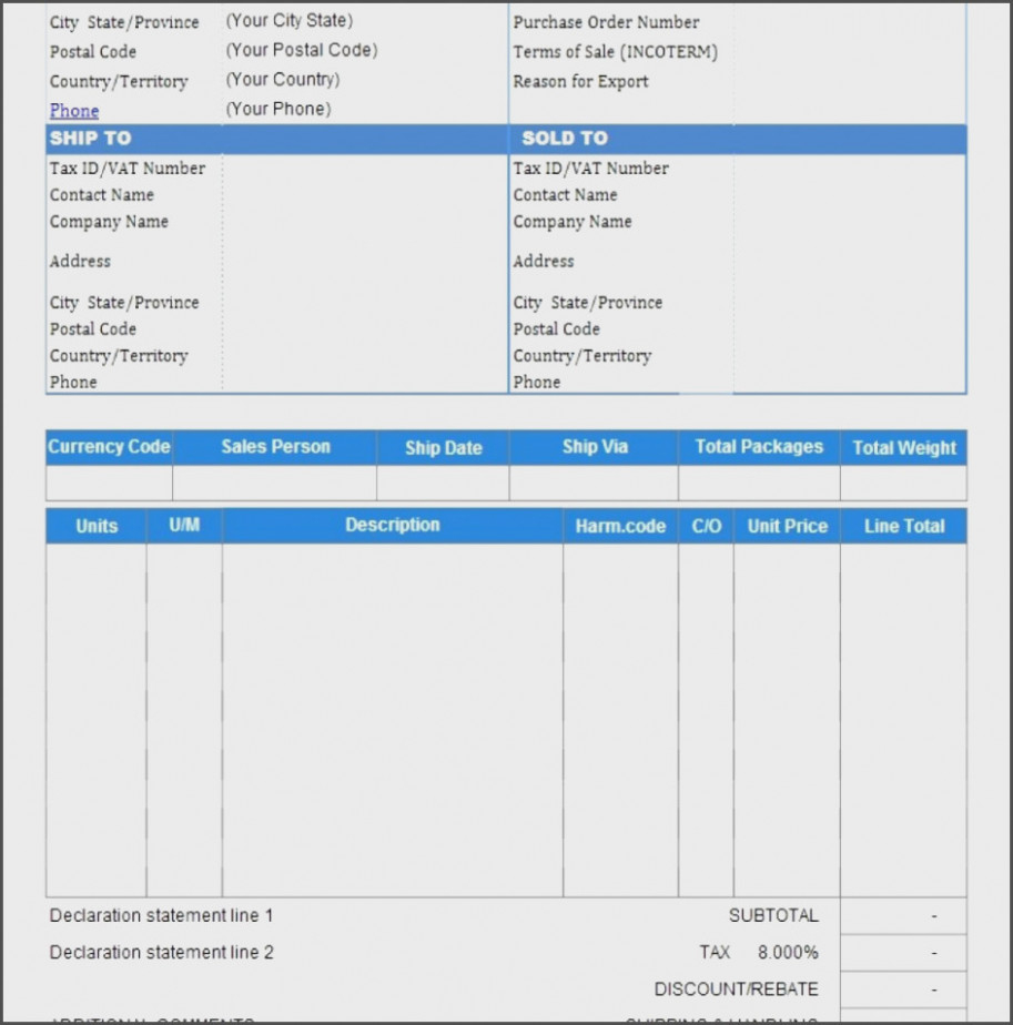 All You Need To Know About | Invoice And Resume Template Ideas - Aynax Com Free Printable Invoice