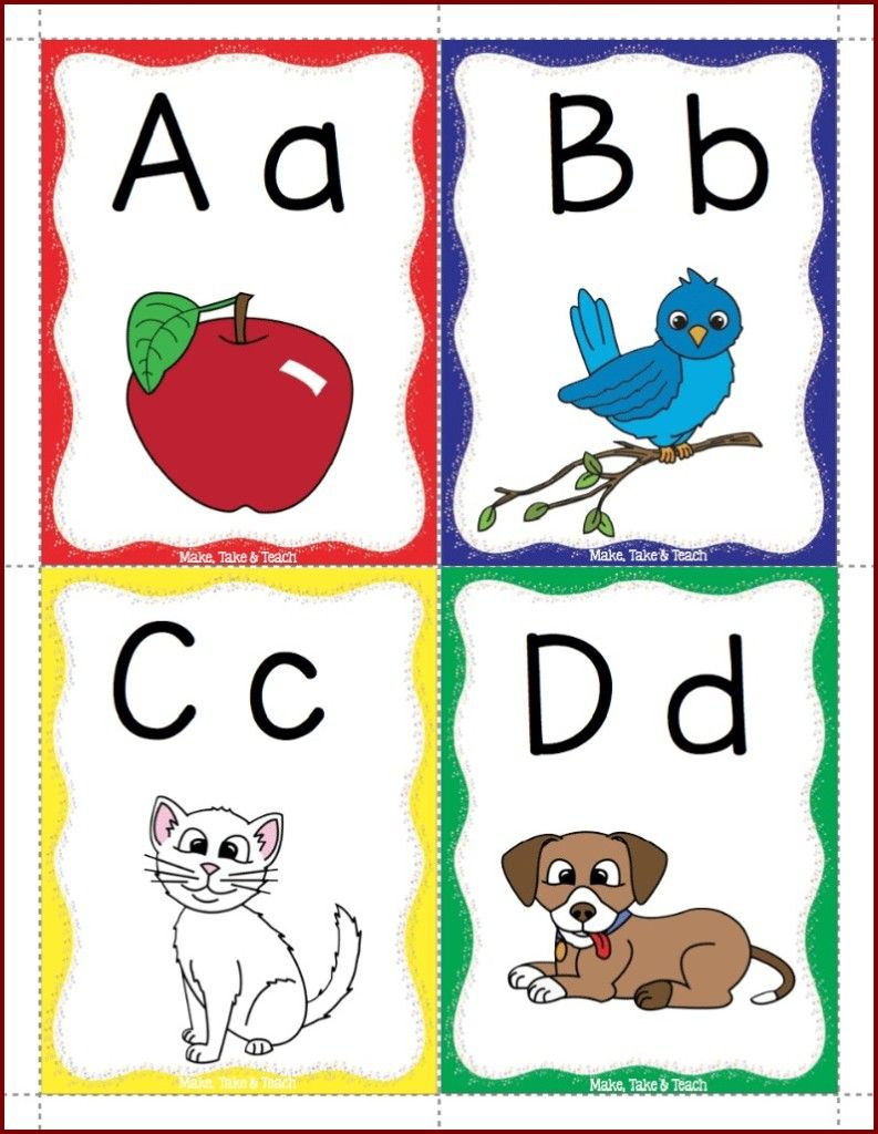 Alphabet Flashcards Freebie | Kinderland Collaborative | Phonics - Free Printable Abc Flashcards With Pictures