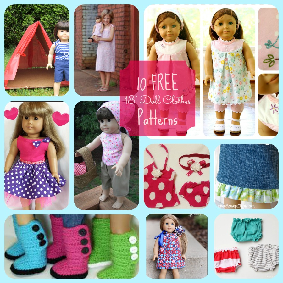 American Girl Doll 10 Free Patterns For Cute Clothing And Accessories - American Girl Clothes Patterns Free Printable