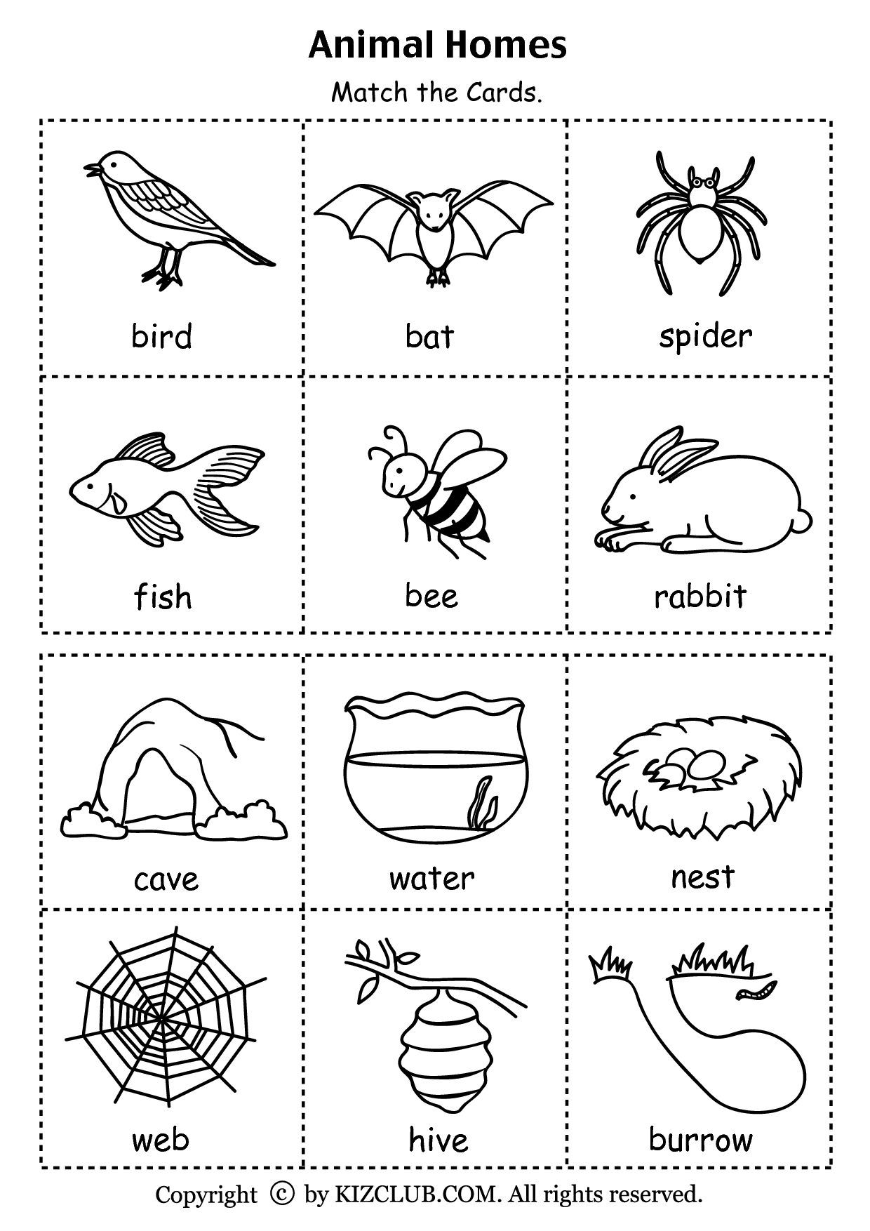 Animal Homes (Pdf) | Stuff To Buy | Pinterest | Animal Habitats - Free Printable Worksheets Animal Habitats