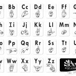 Asl Alphabet Chart   Printer Friendly | Classroom Makeover   Spanish Alphabet Flashcards Free Printable