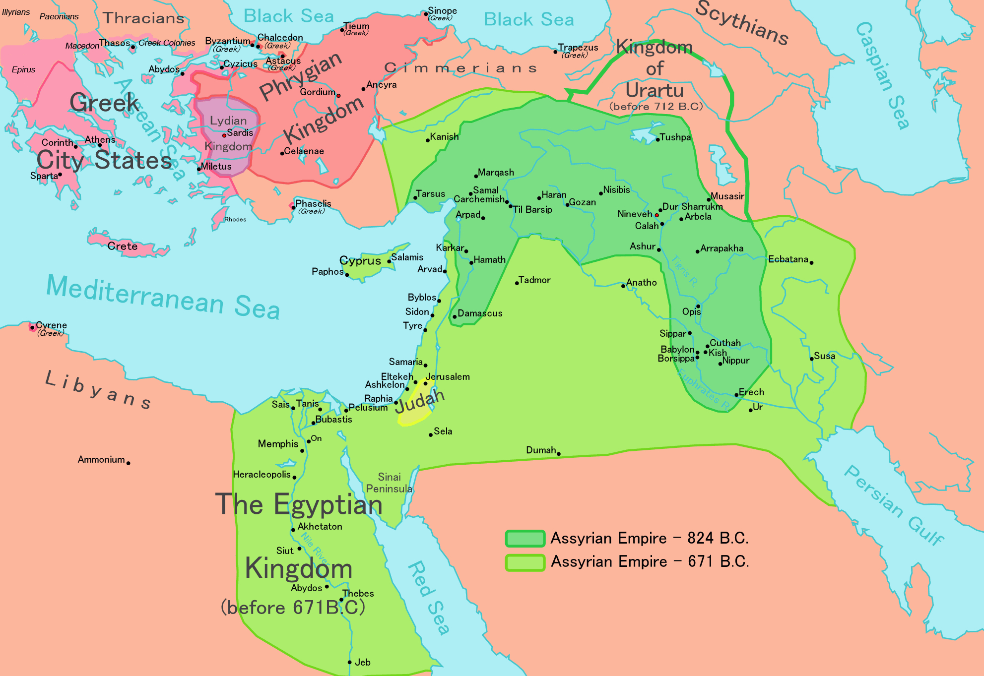 Assyria - Wikipedia - Free Printable Map Of Mesopotamia