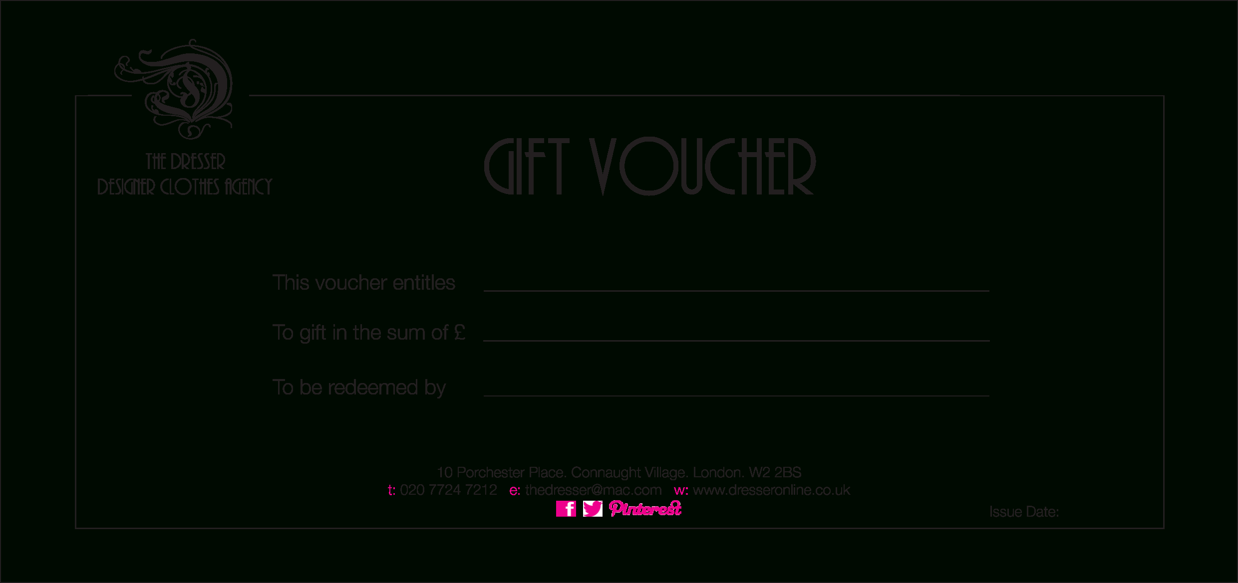 Attractive Printable Gift Voucher Template Composition  For Word - Free Printable Gift Vouchers Uk