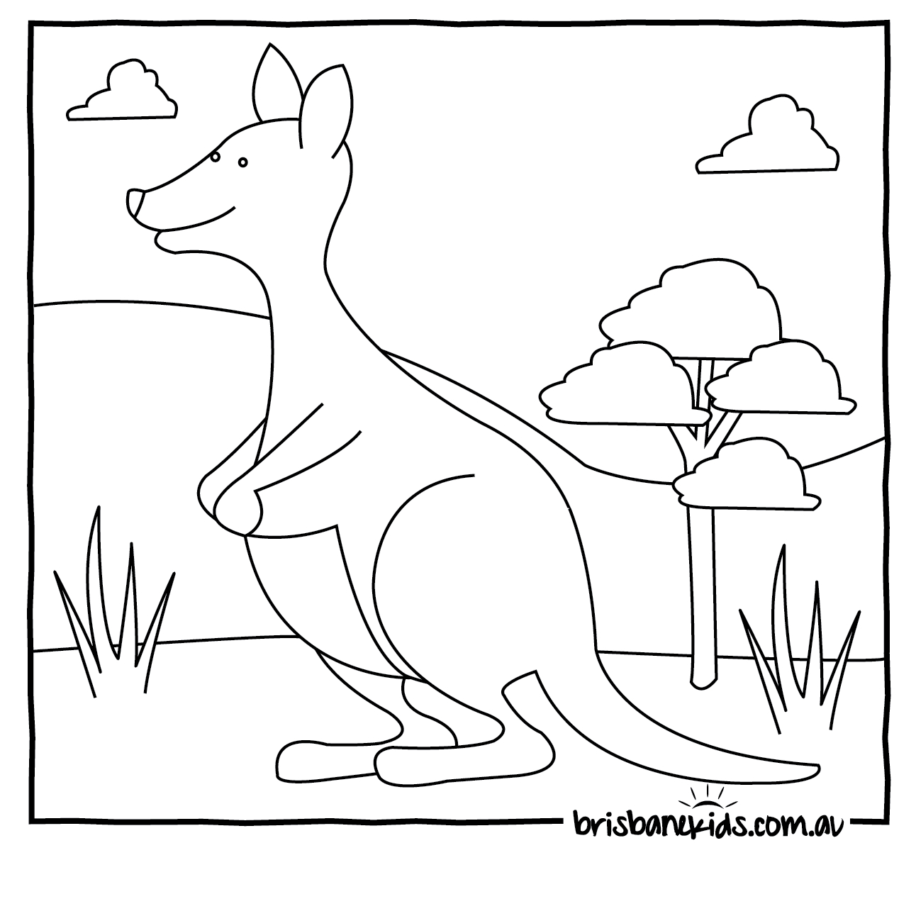 Australian Animals Colouring Pages | Brisbane Kids - Free Printable Australian Animals