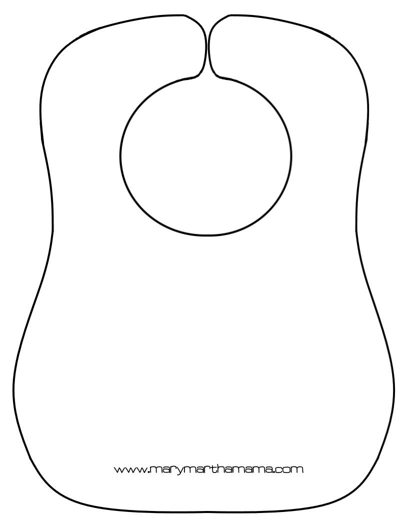 Baby Bib Pattern And Stepstep Tutorial – Mary Martha Mama - Free Printable Bib Pattern