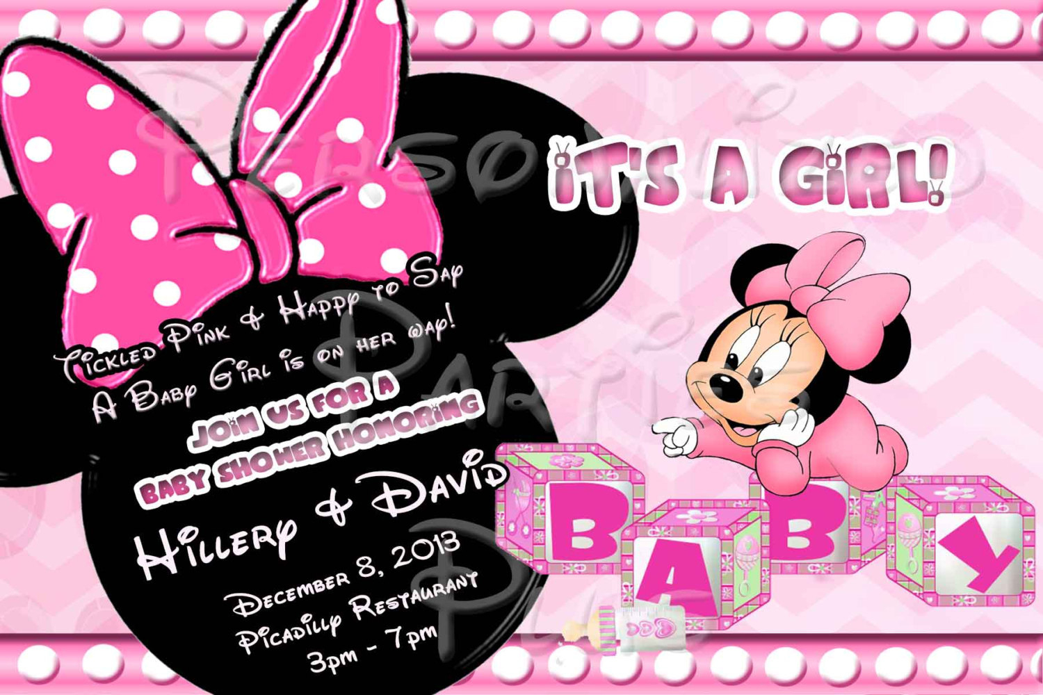 Baby Minnie Mouse Baby Shower Invitations Free Printable Modern - Free Printable Minnie Mouse Baby Shower Invitations