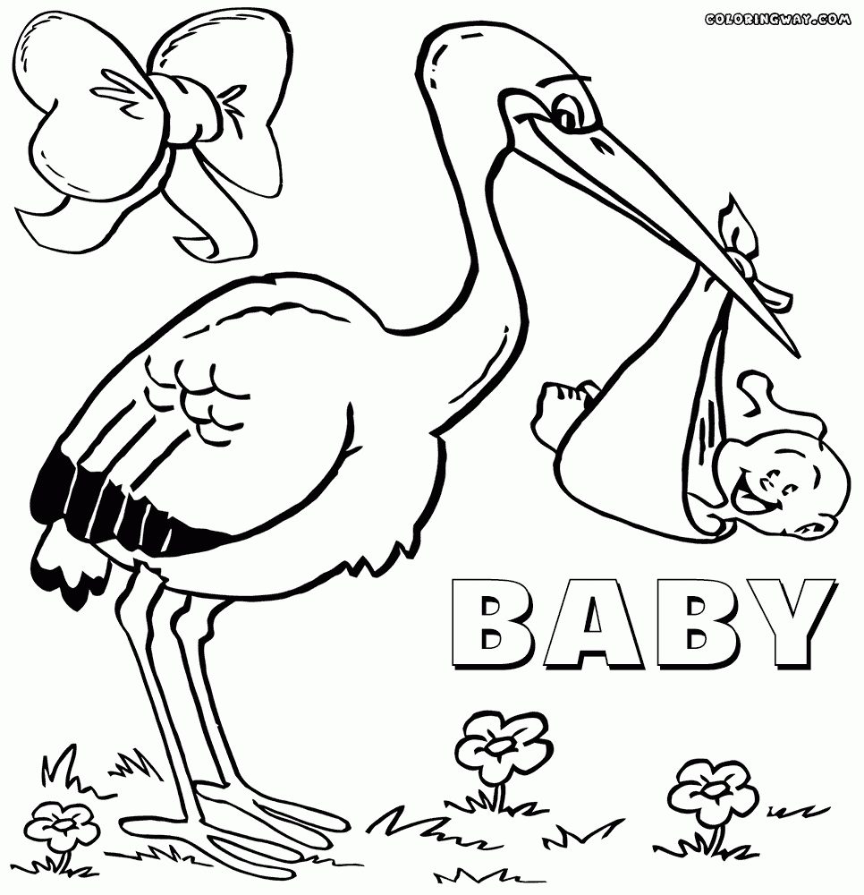 Baby Shower Coloring | Newsliao5P - Free Printable Baby Shower Coloring Pages
