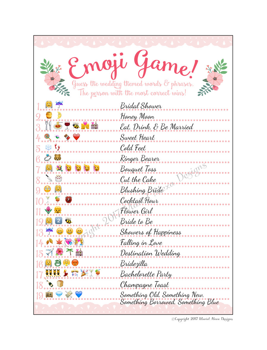 Baby Shower Emoji Pictionary Free Printable - Baby Shower Ideas - Wedding Emoji Pictionary Free Printable